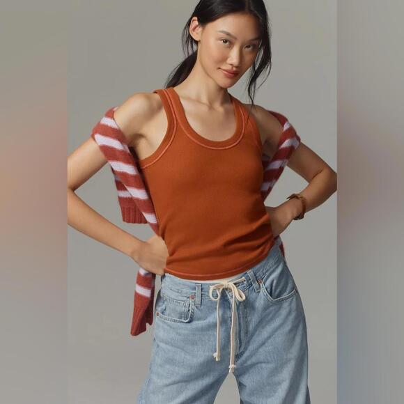 Pilcro Tops - Pilcro Icon Scoop-Neck Tank Top